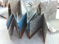 Stef Mitchell's monoprinted folded books.