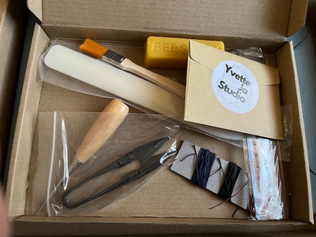 Introduction to bookbinding kit.
